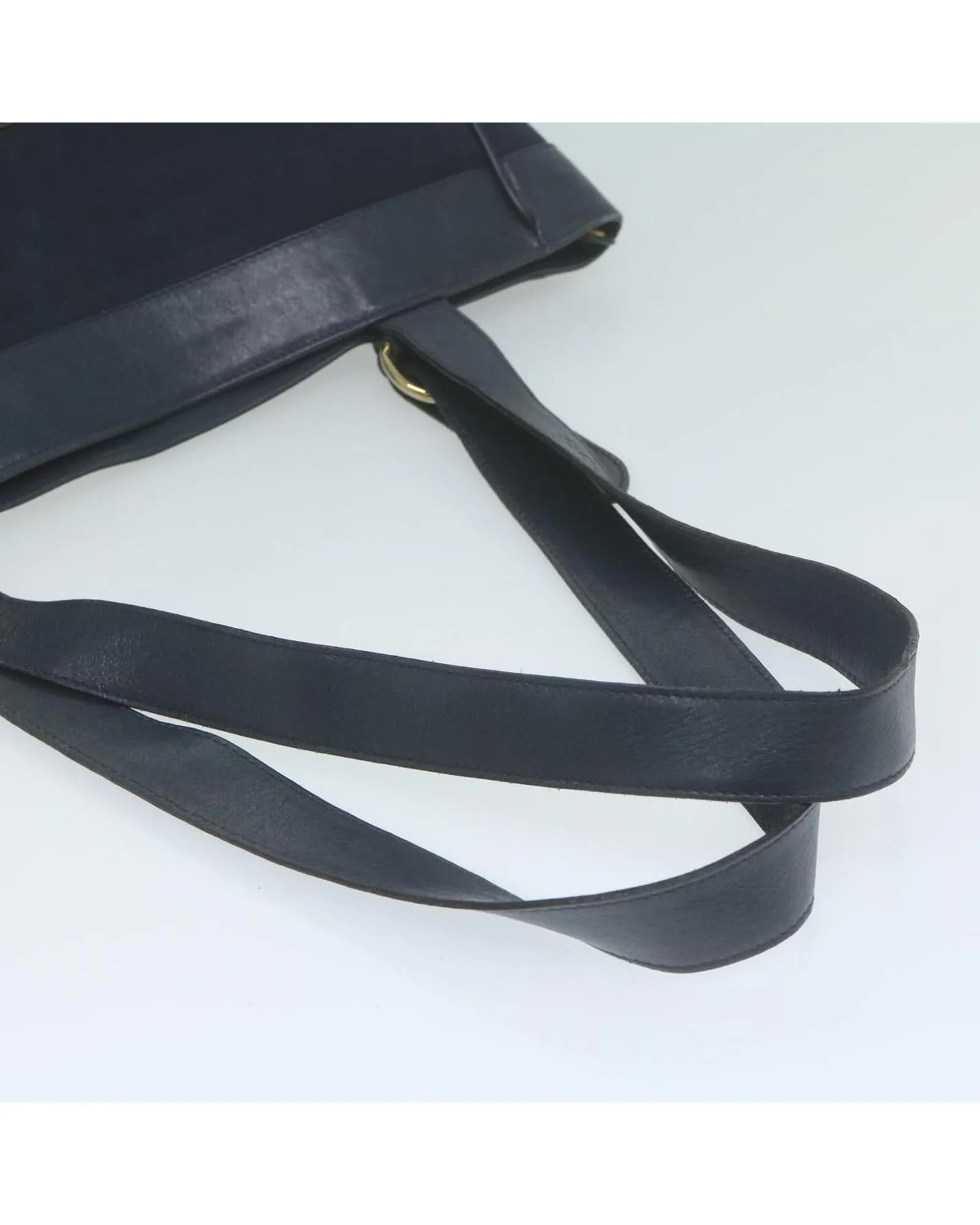 Authentic Burberrys Navy Tote Bag in Classic Nova Check Design
