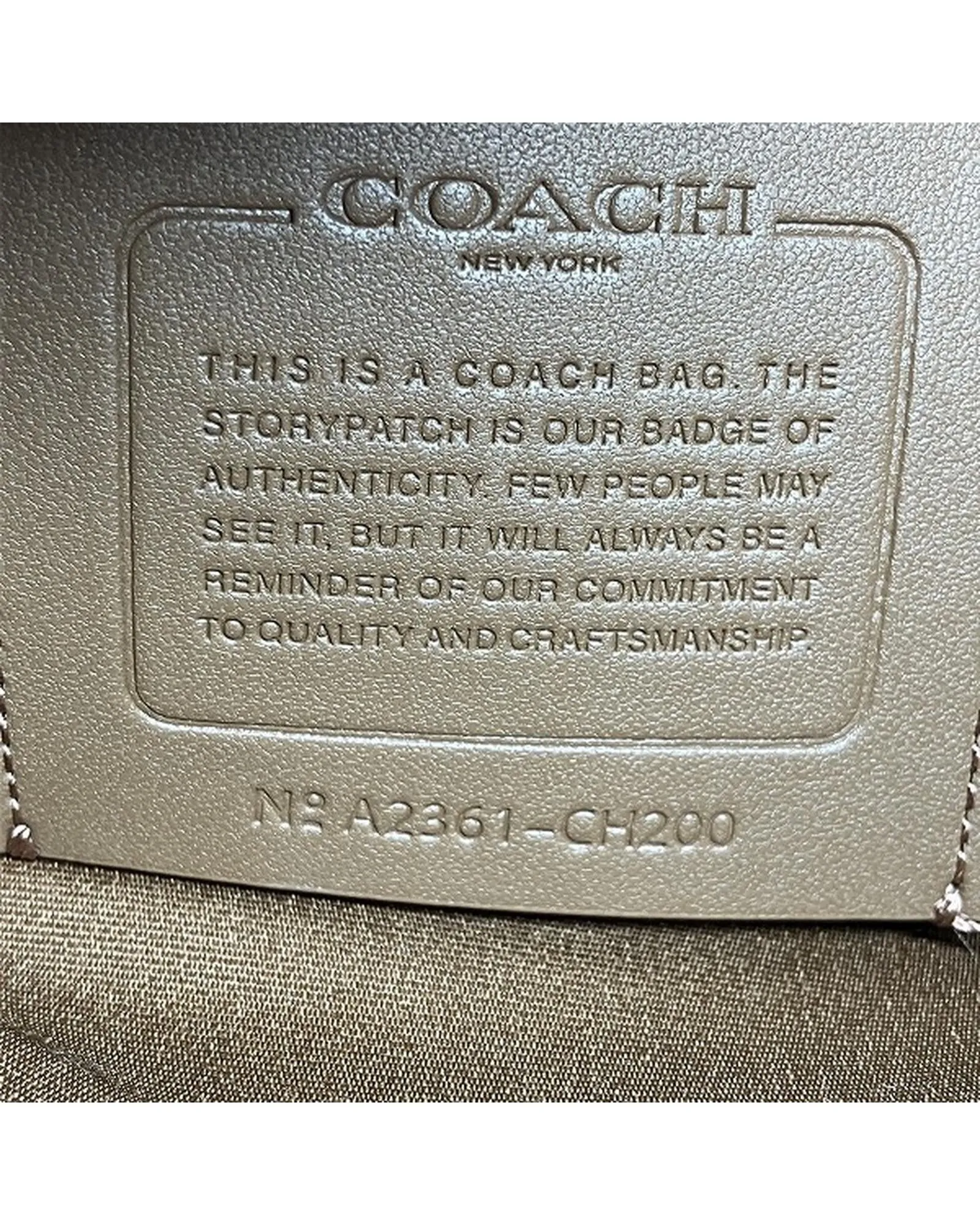 Authentic Coach Trompe Loeil Crossbody Bag