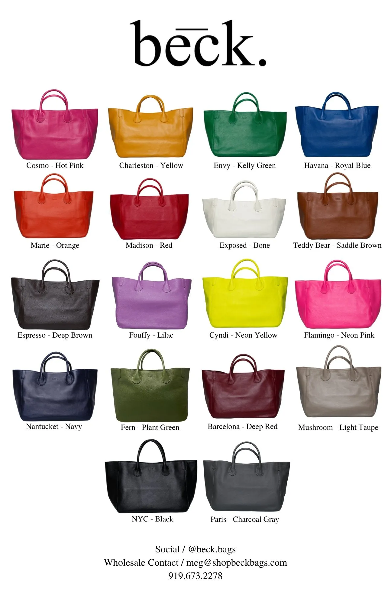 Beck Leather Baby Hayes Bag