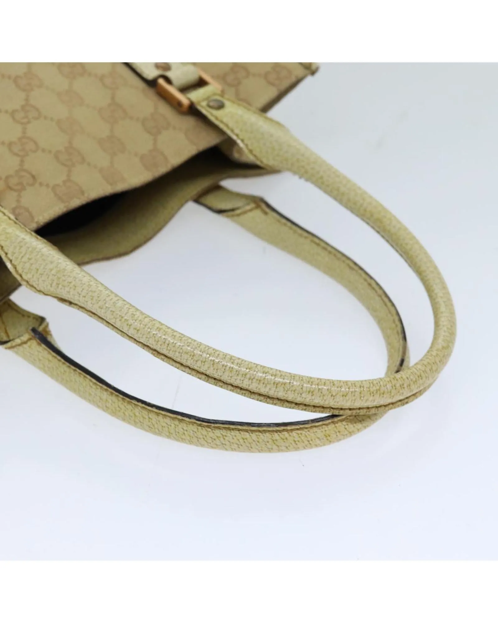 Beige GG Canvas Tote Bag with Handles - Italian Made
