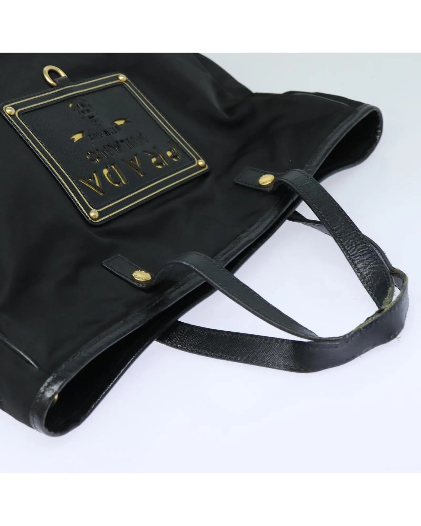 Black Nylon 2-Way Tote Bag by Prada