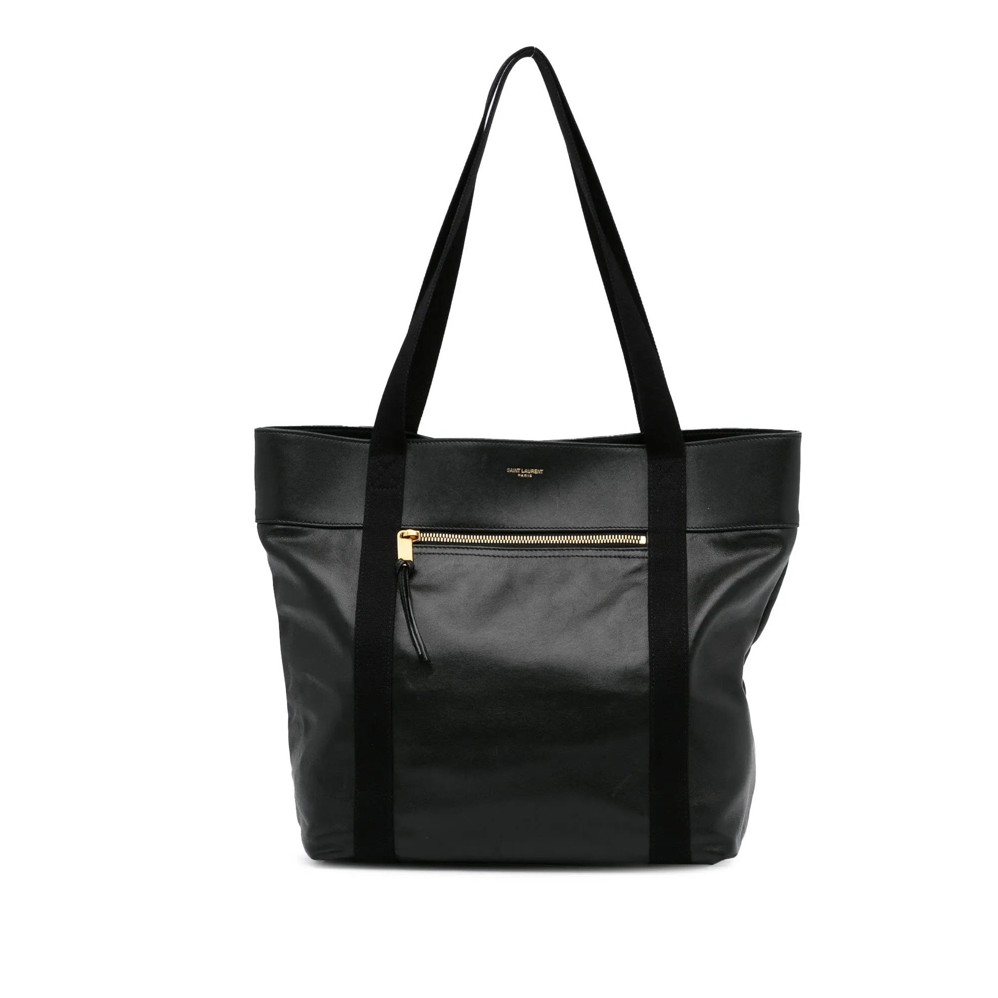 Black YSL Daily Cabas Small Tote Bag