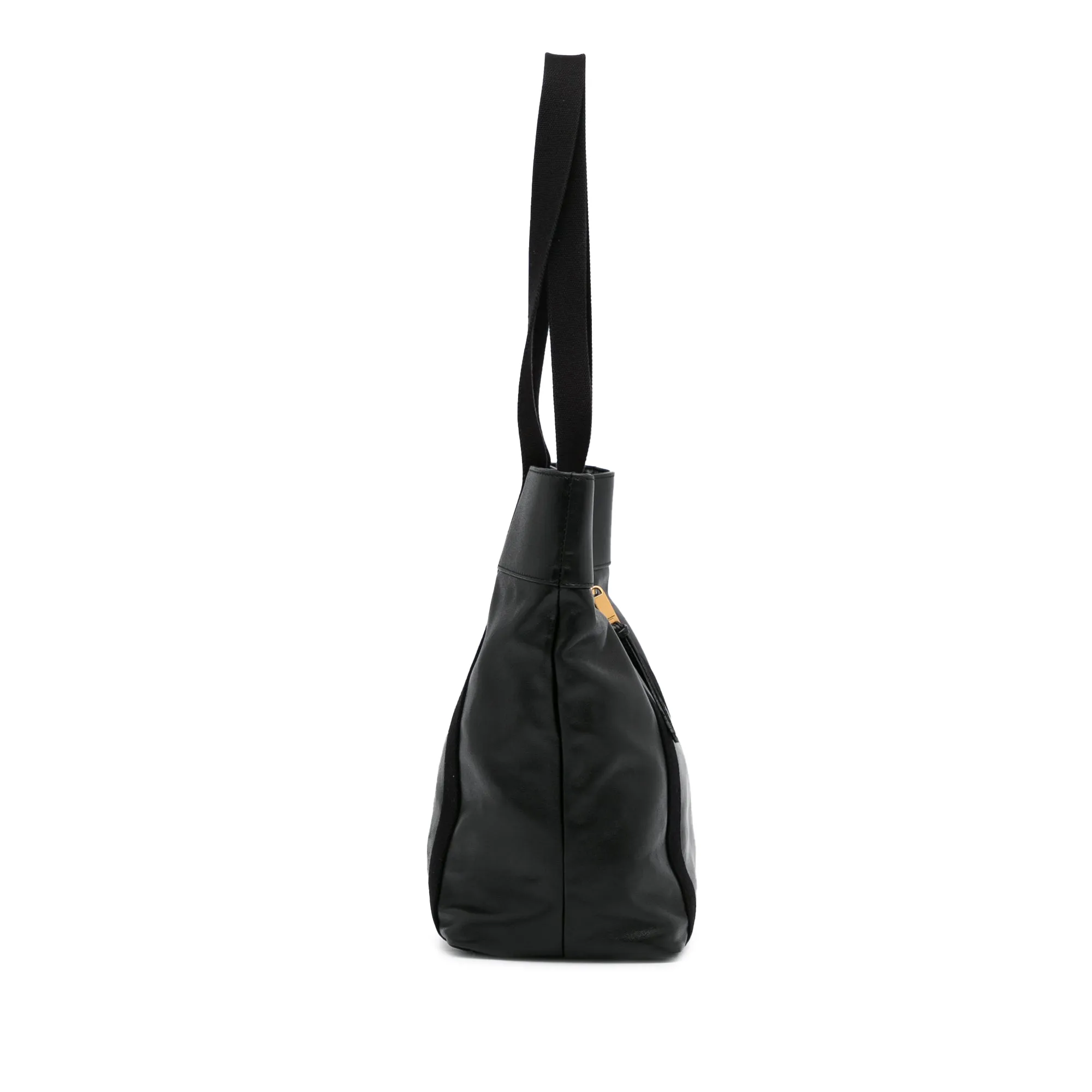 Black YSL Daily Cabas Small Tote Bag