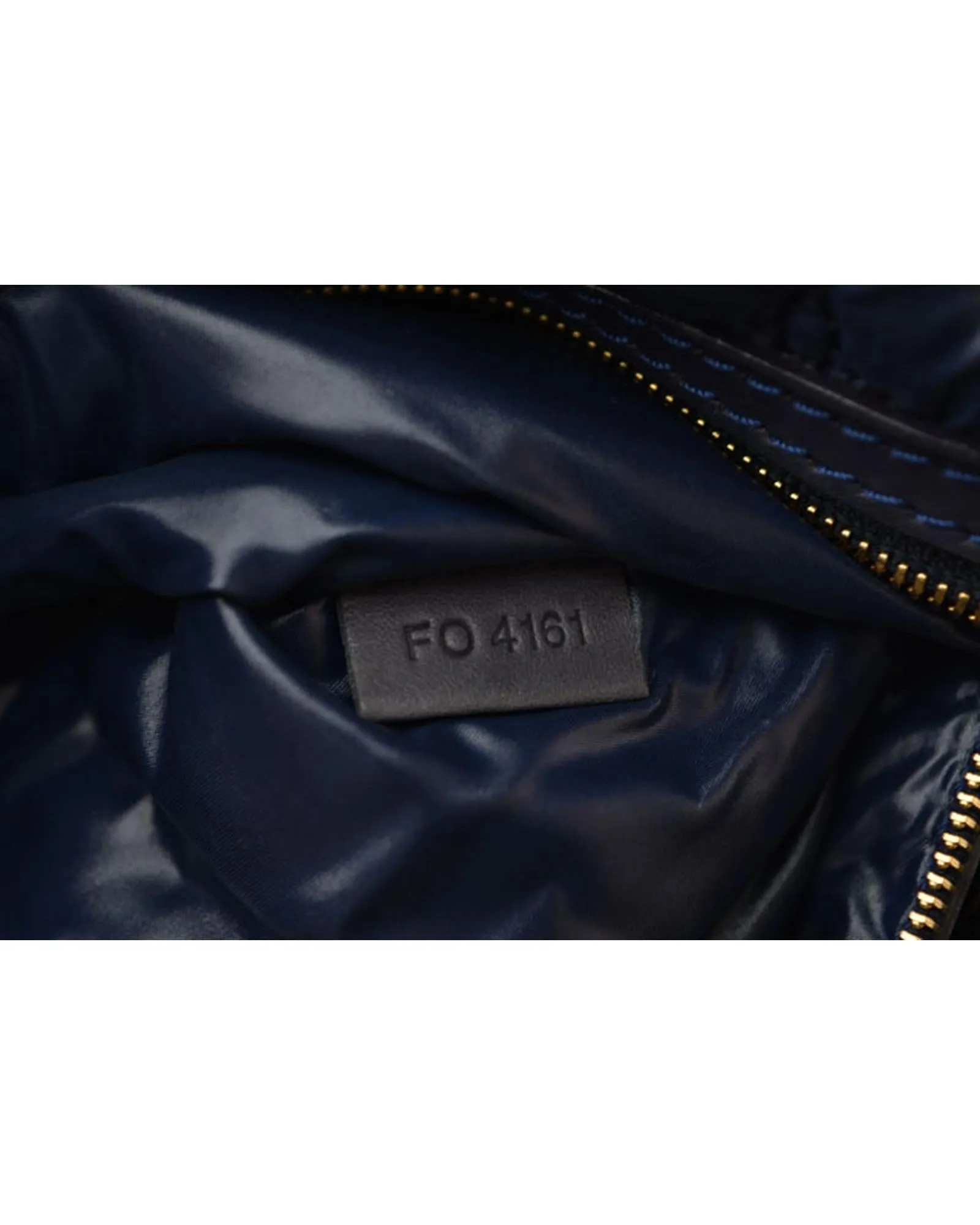 Blue Nylon/Leather Tote Bag - Monogram De Jour Series