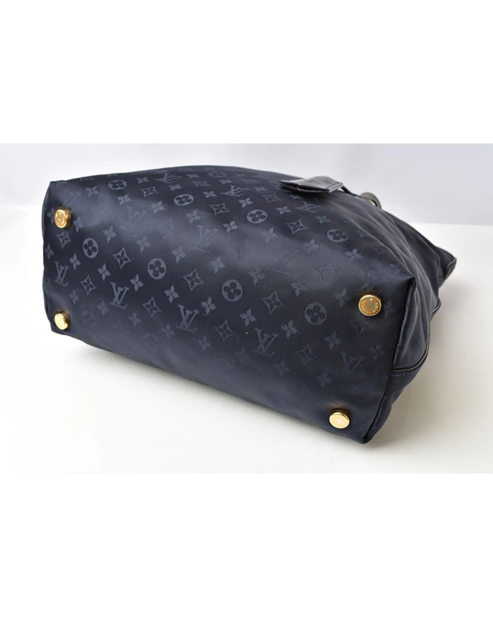 Blue Nylon/Leather Tote Bag - Monogram De Jour Series
