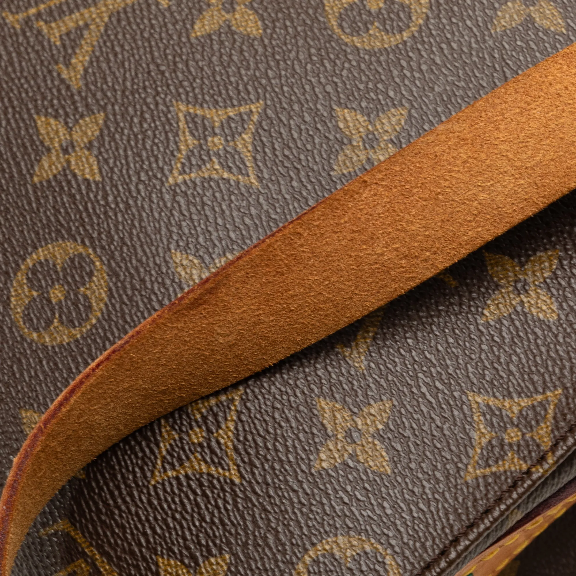 Large Brown Louis Vuitton Monogram Cartouchiere Crossbody Bag