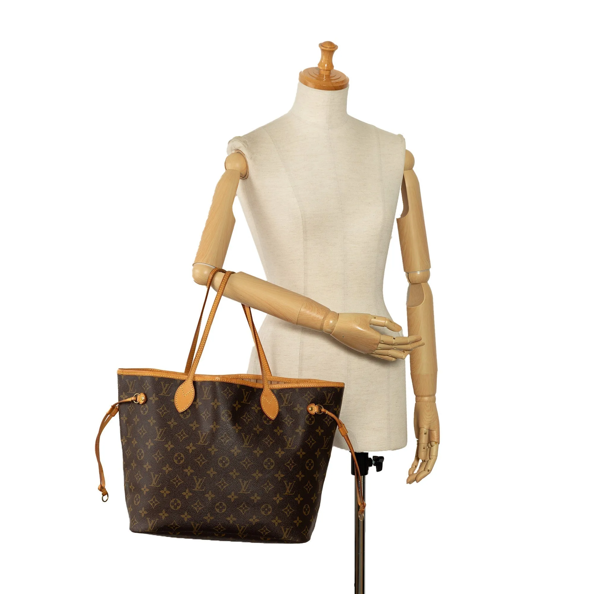 Brown Louis Vuitton Monogram Neverfull MM Tote Bag