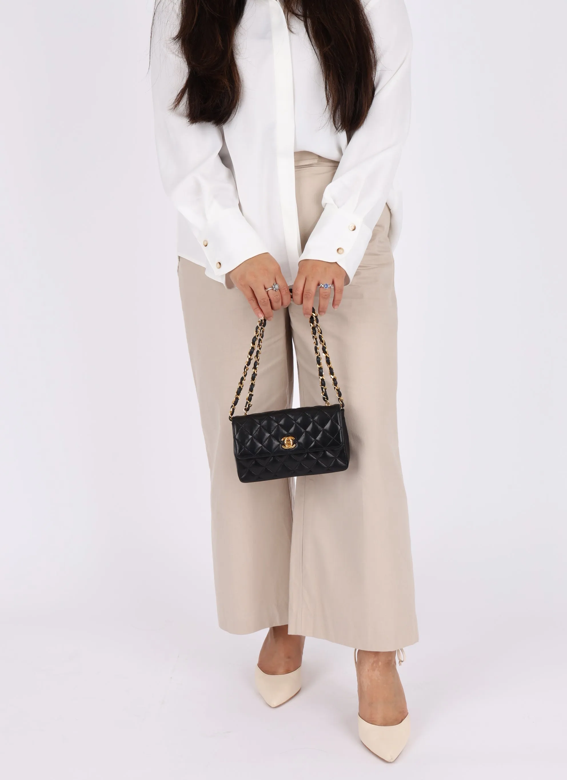 Chanel 1986 Lambskin Mini Flap Bag