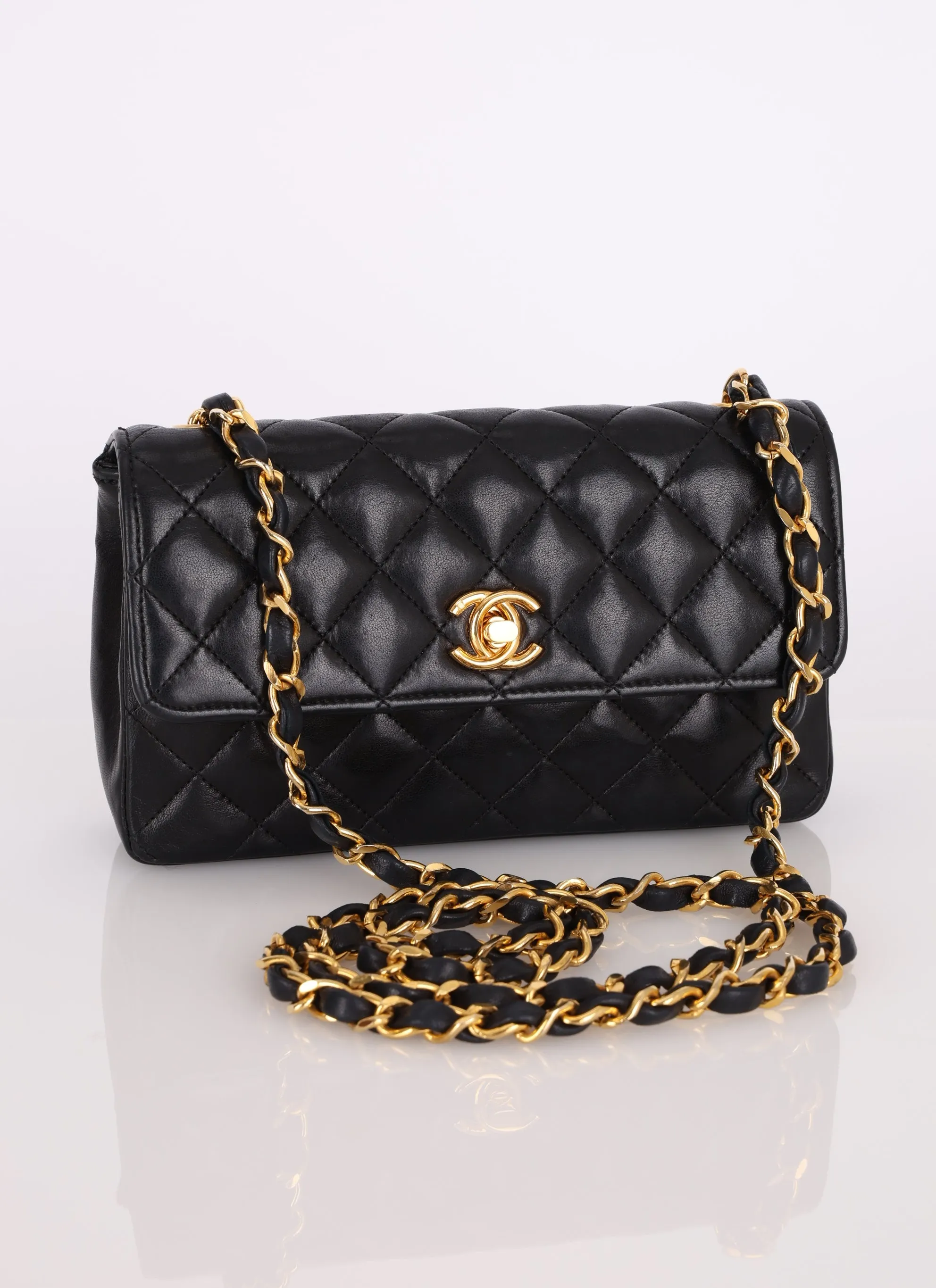 Chanel 1986 Lambskin Mini Flap Bag