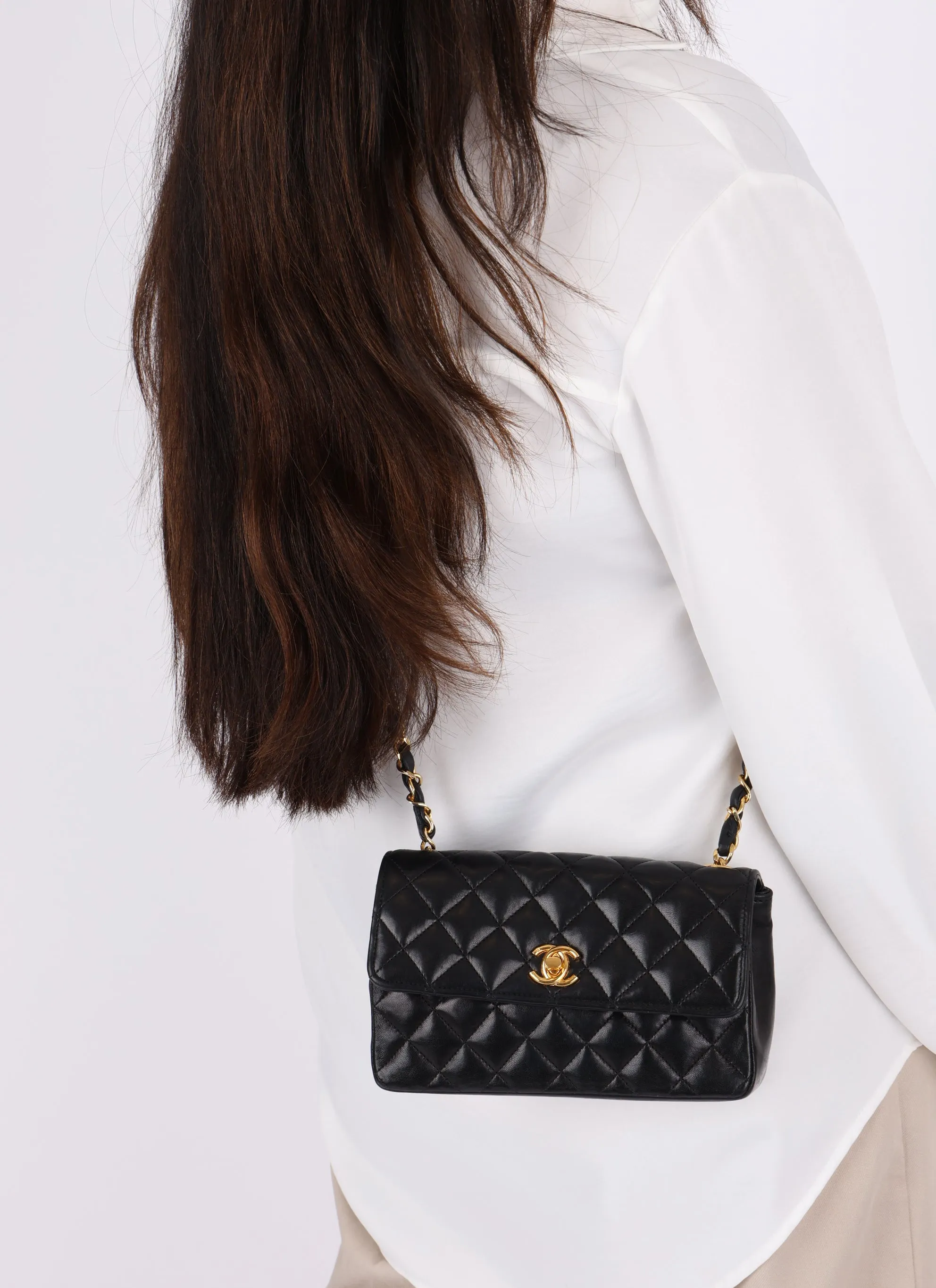 Chanel 1986 Lambskin Mini Flap Bag