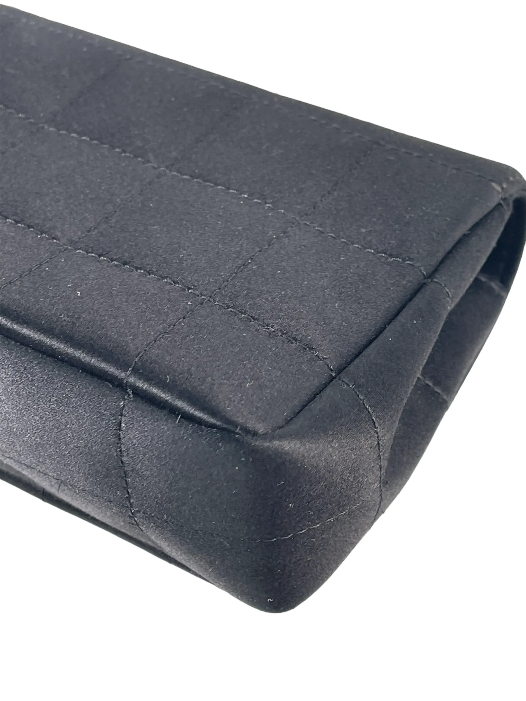 Chanel Black Satin Mini Flap Crossbody