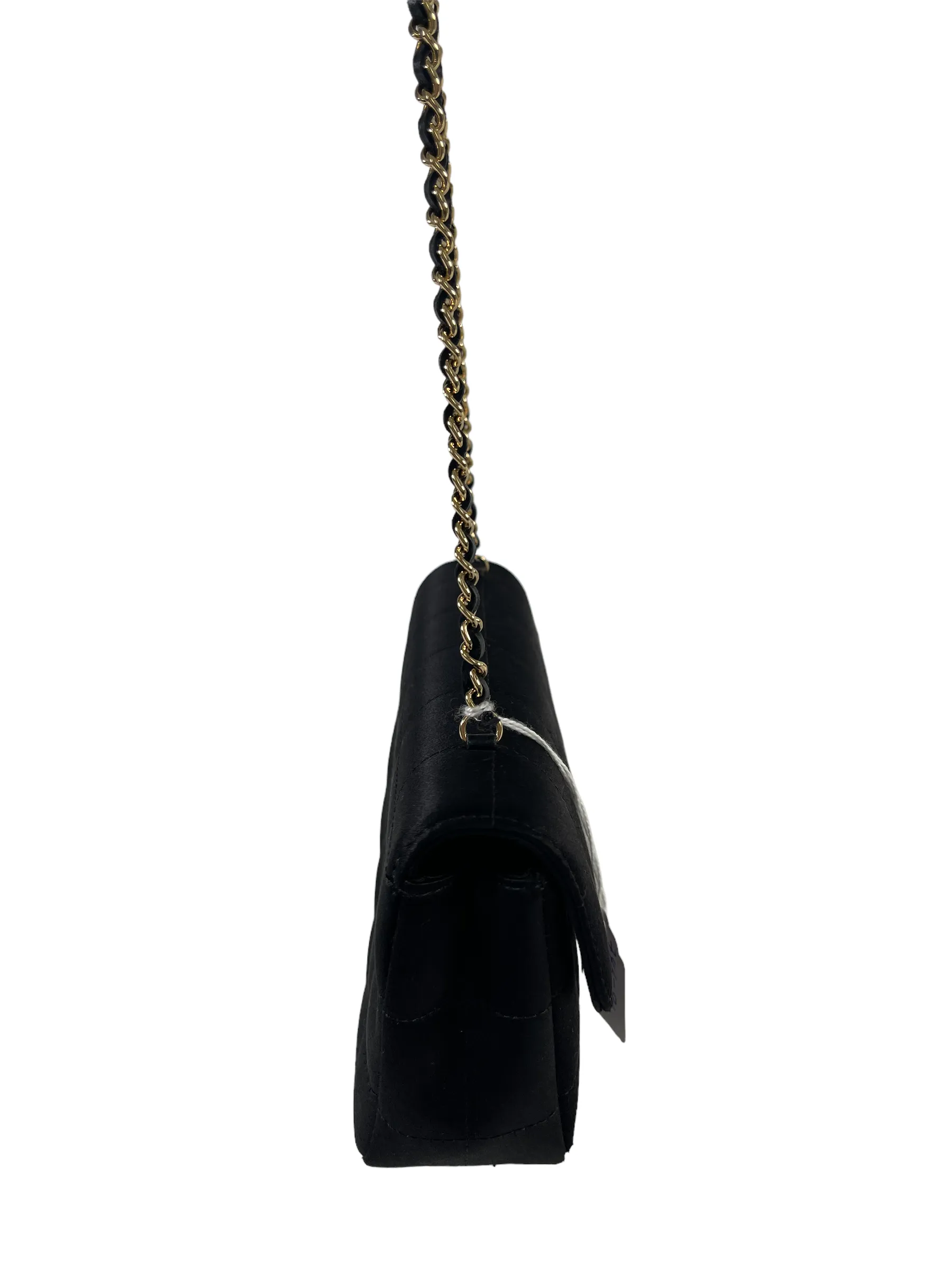 Chanel Black Satin Mini Flap Crossbody