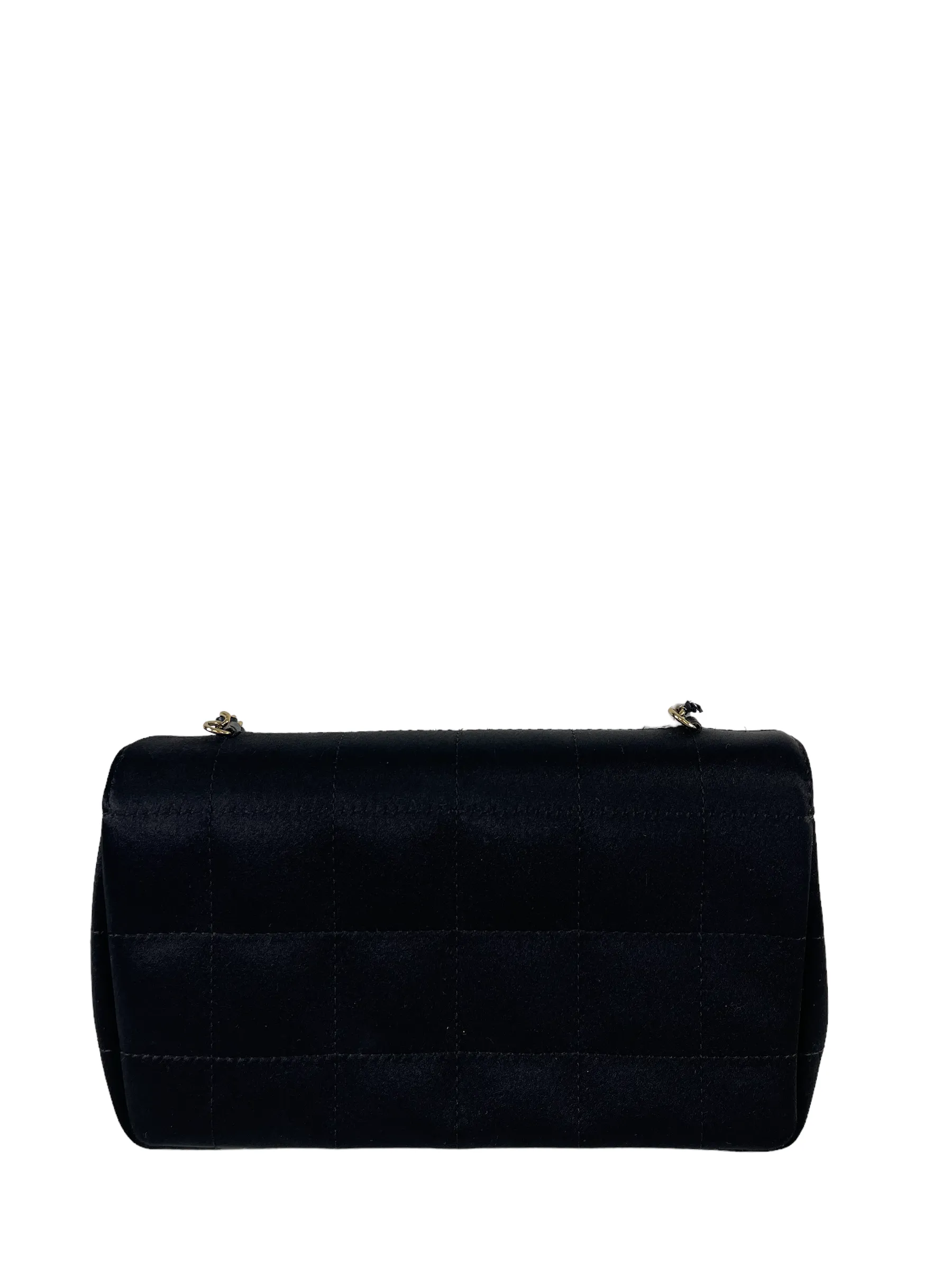 Chanel Black Satin Mini Flap Crossbody