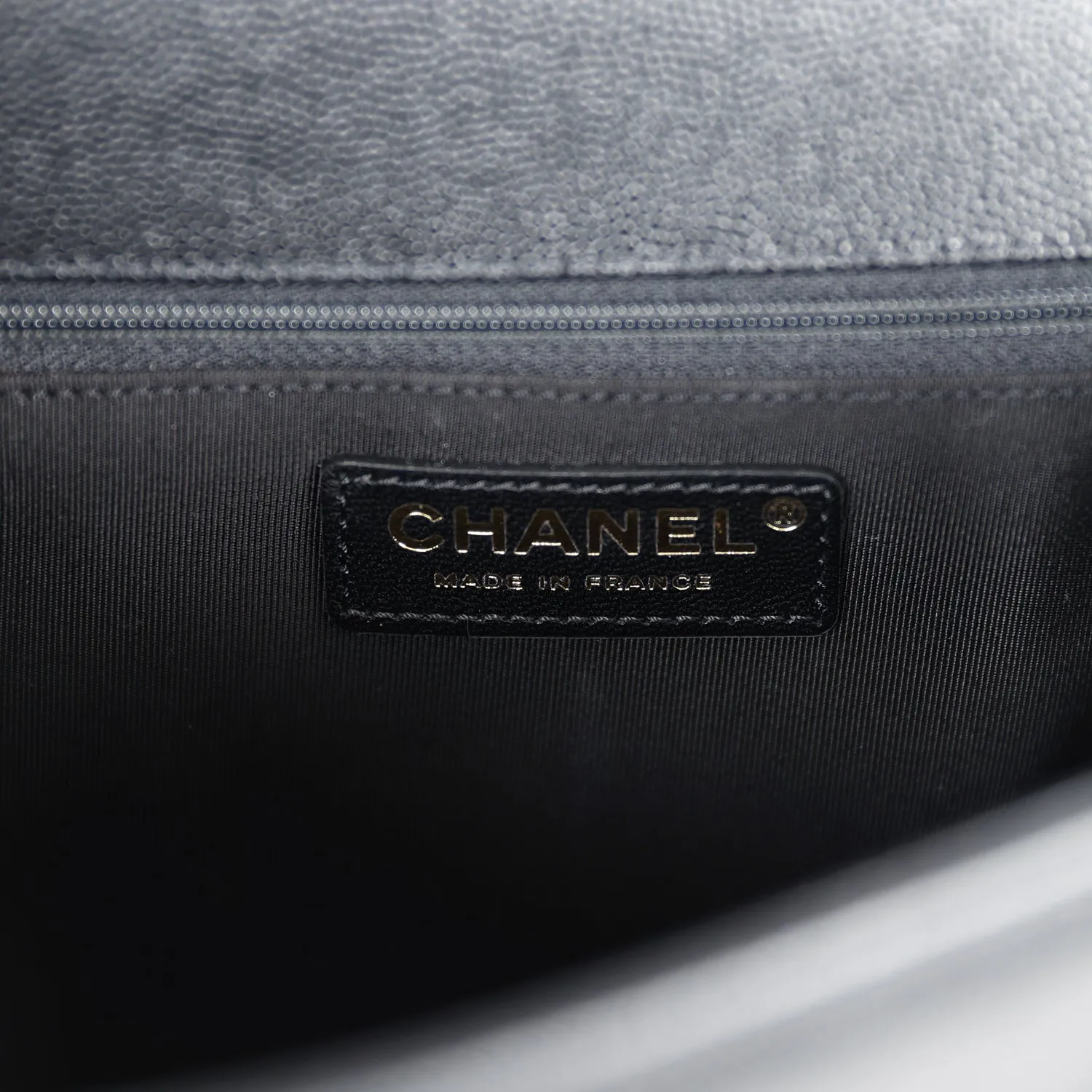 Chanel New Medium Boy Bag Black Caviar Antique Gold Hardware