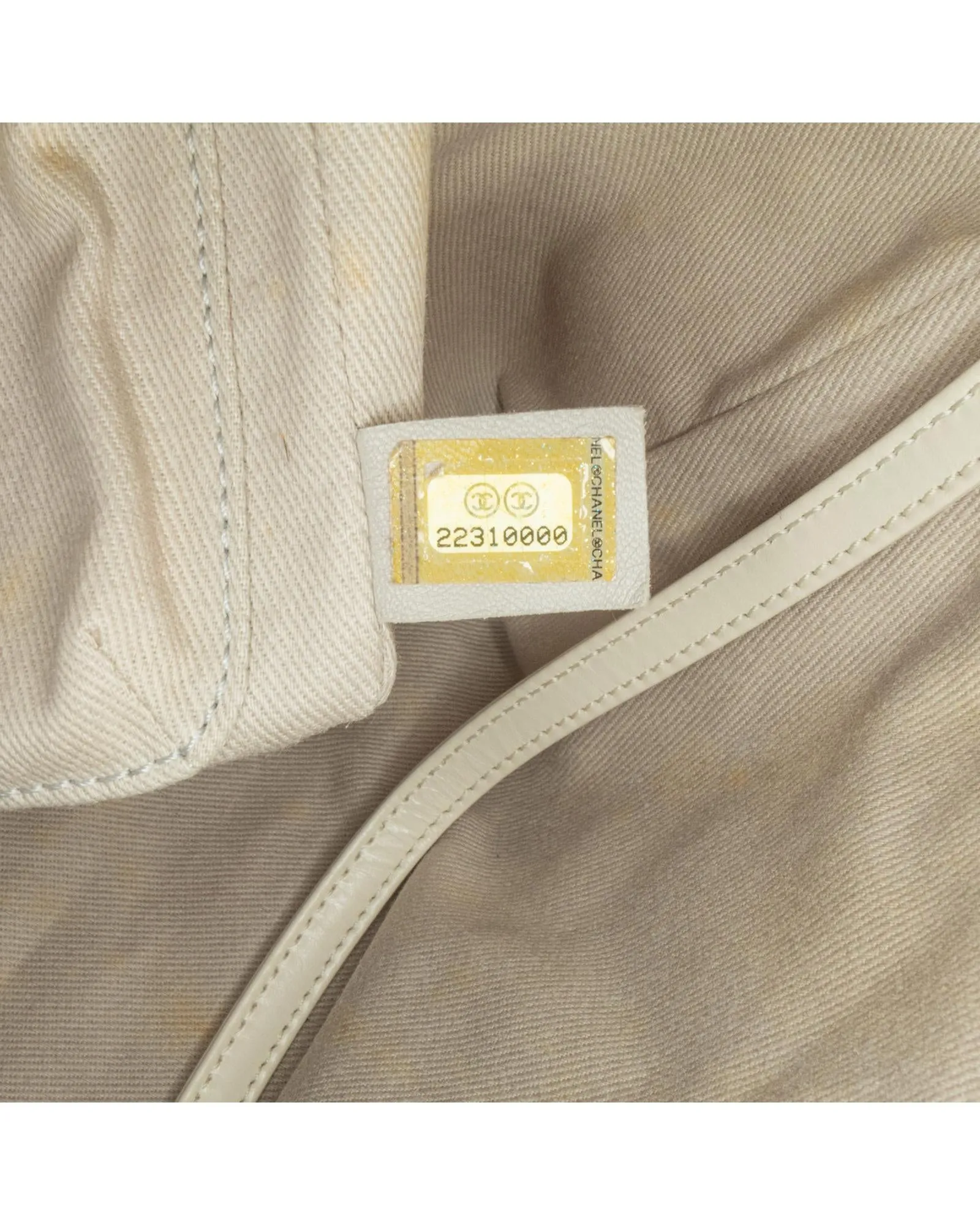 Chanel White Quilted Leather Tote Bag