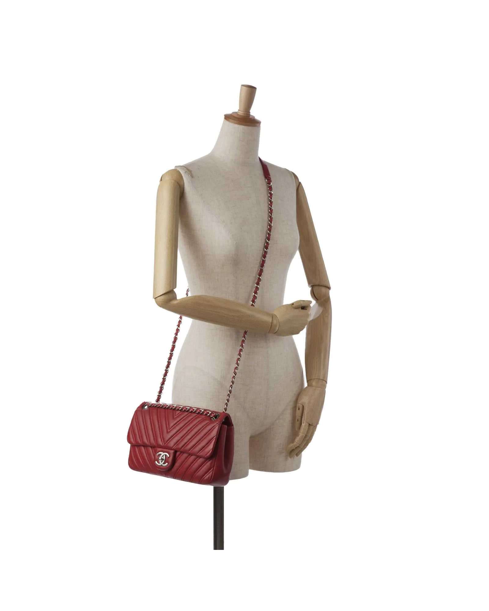Chevron Quilted Leather Flap Crossbody Bag