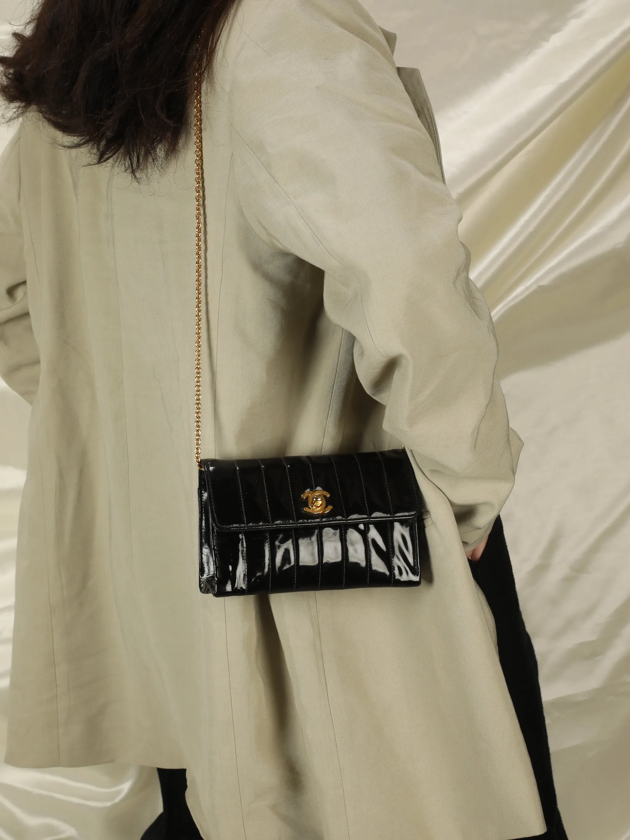 CL Patent Vertical Mini Bag