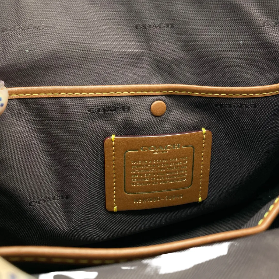 Coach Monongram Brown Leather Handbag