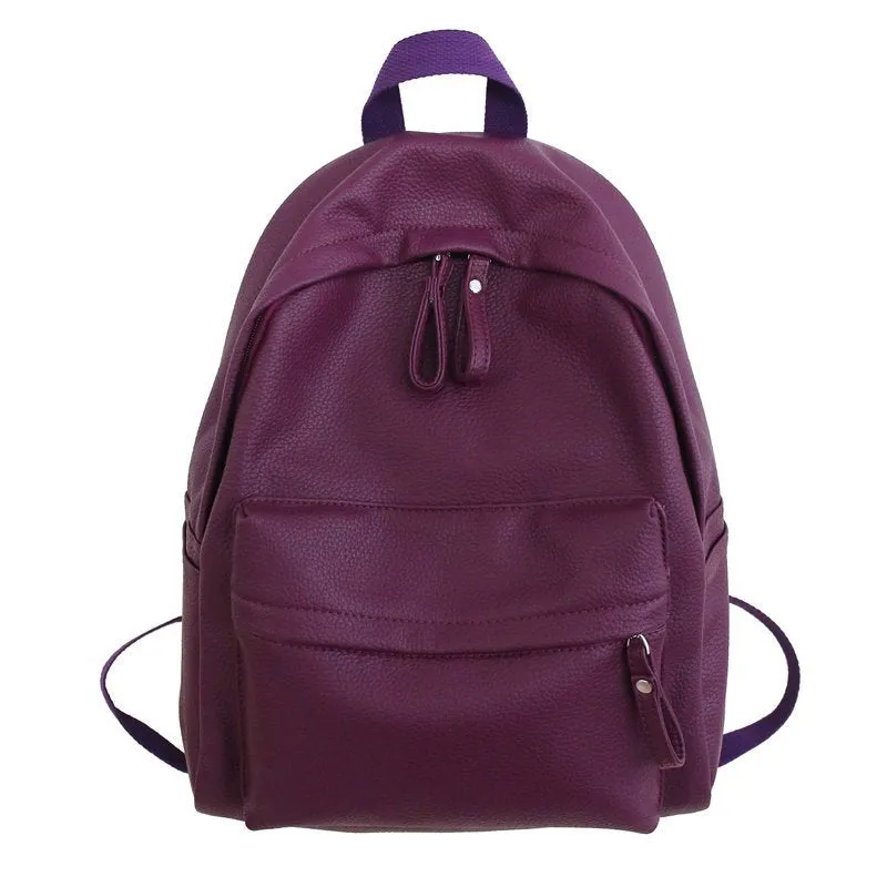 deanwangkt  Pu Male and Female Student Backpack Foreign Trade  New Fashion Shoulder Bag Casual Fashion Couple Schoolbag Wholesale