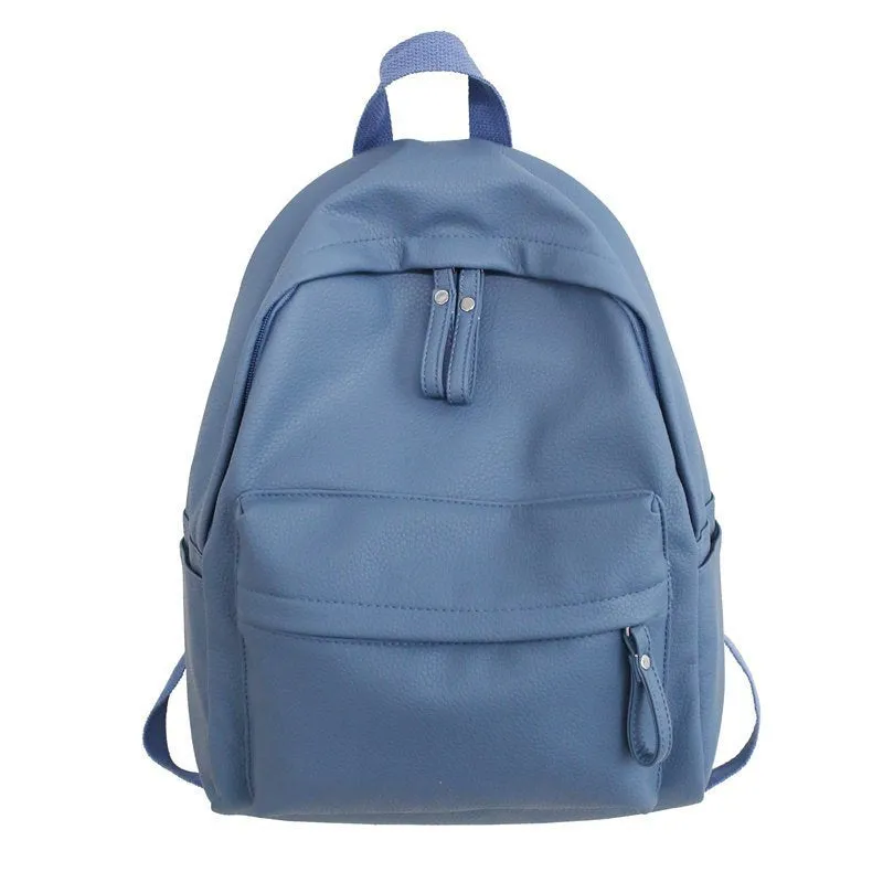 deanwangkt  Pu Male and Female Student Backpack Foreign Trade  New Fashion Shoulder Bag Casual Fashion Couple Schoolbag Wholesale