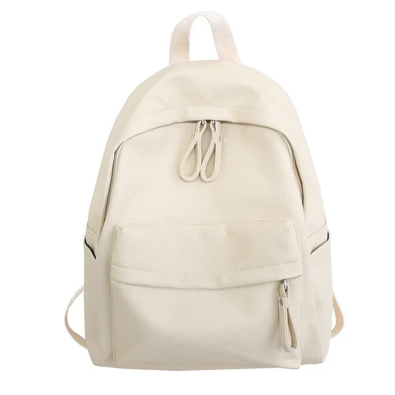 deanwangkt  Pu Male and Female Student Backpack Foreign Trade  New Fashion Shoulder Bag Casual Fashion Couple Schoolbag Wholesale