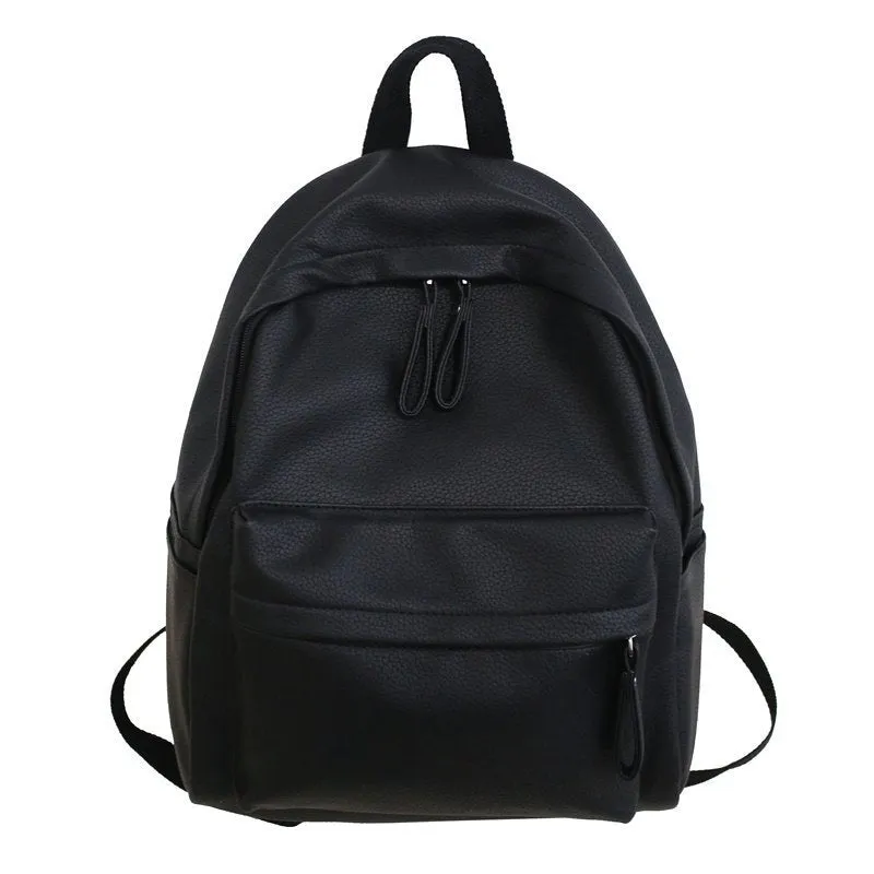 deanwangkt  Pu Male and Female Student Backpack Foreign Trade  New Fashion Shoulder Bag Casual Fashion Couple Schoolbag Wholesale