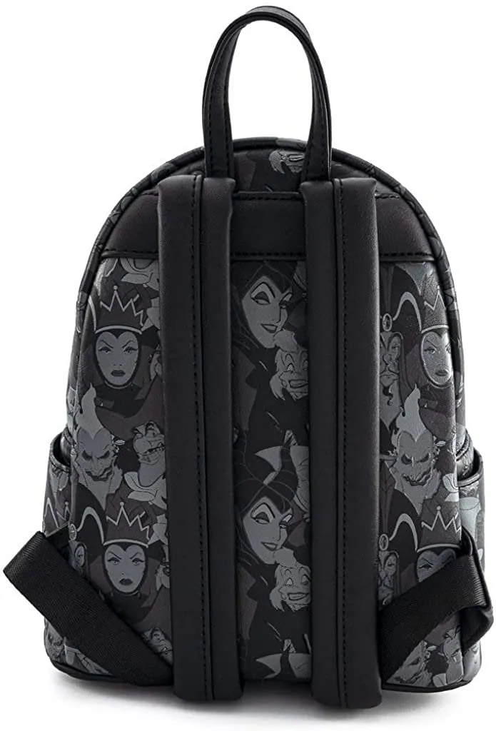 Disney Villains Debossed Allover Print Mini Backpack