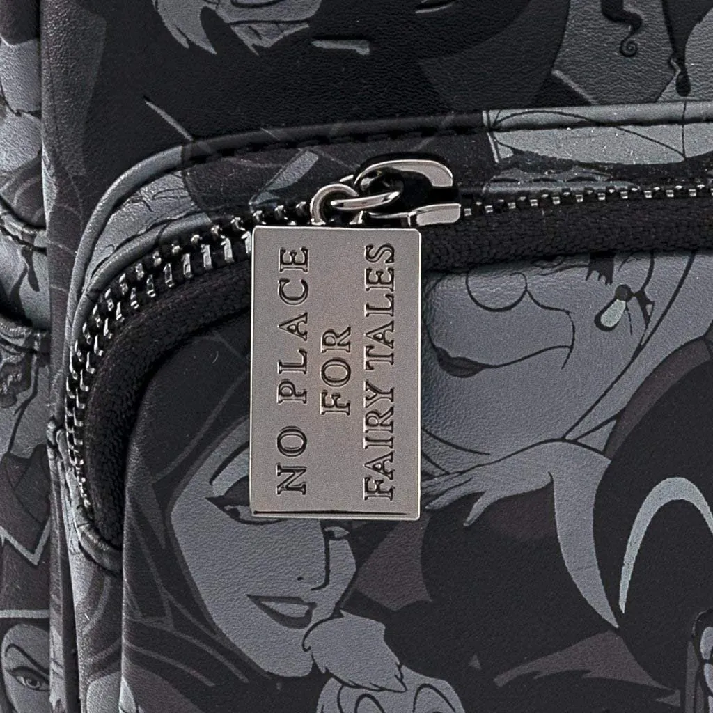 Disney Villains Debossed Allover Print Mini Backpack