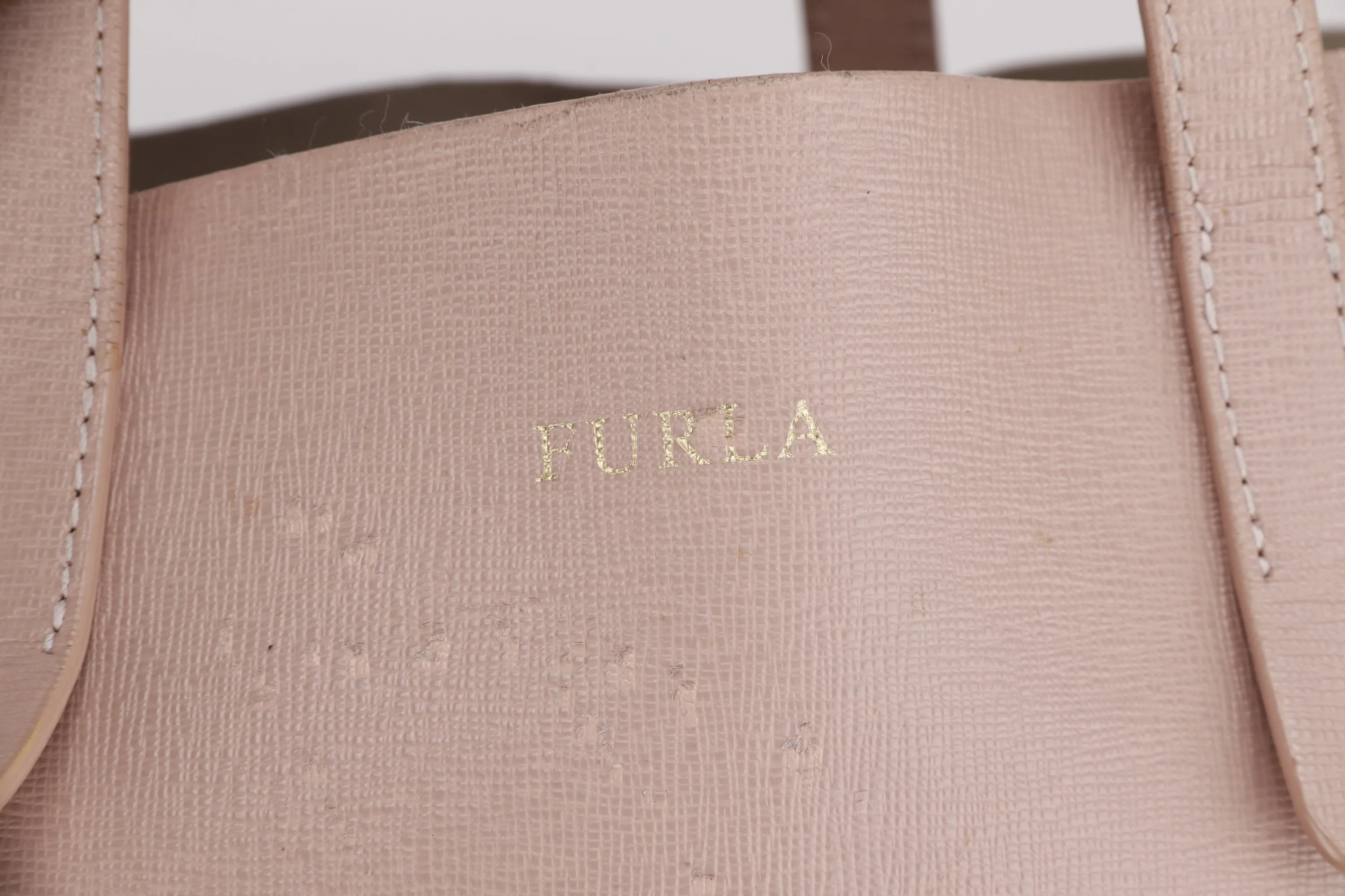 FURLA TOTE BAG MEDIUM PINK GOLD HARDWARE, NO DUST COVER & BOX