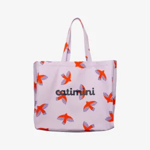 Girls' pink beach bag