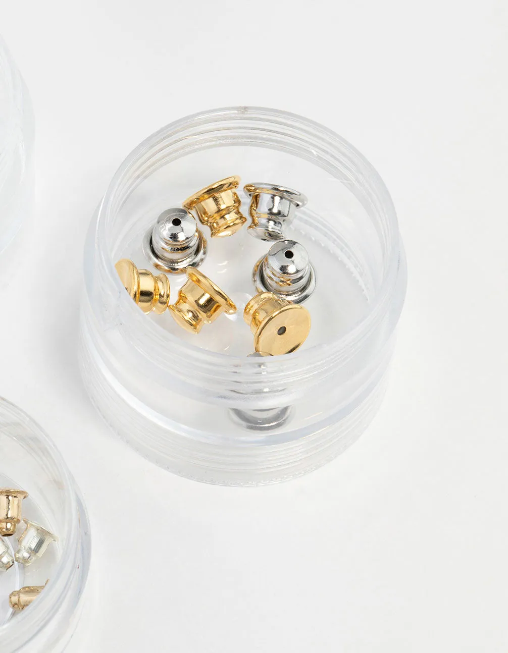 Gold & Rhodium 3 Tubs Bullet Backs
