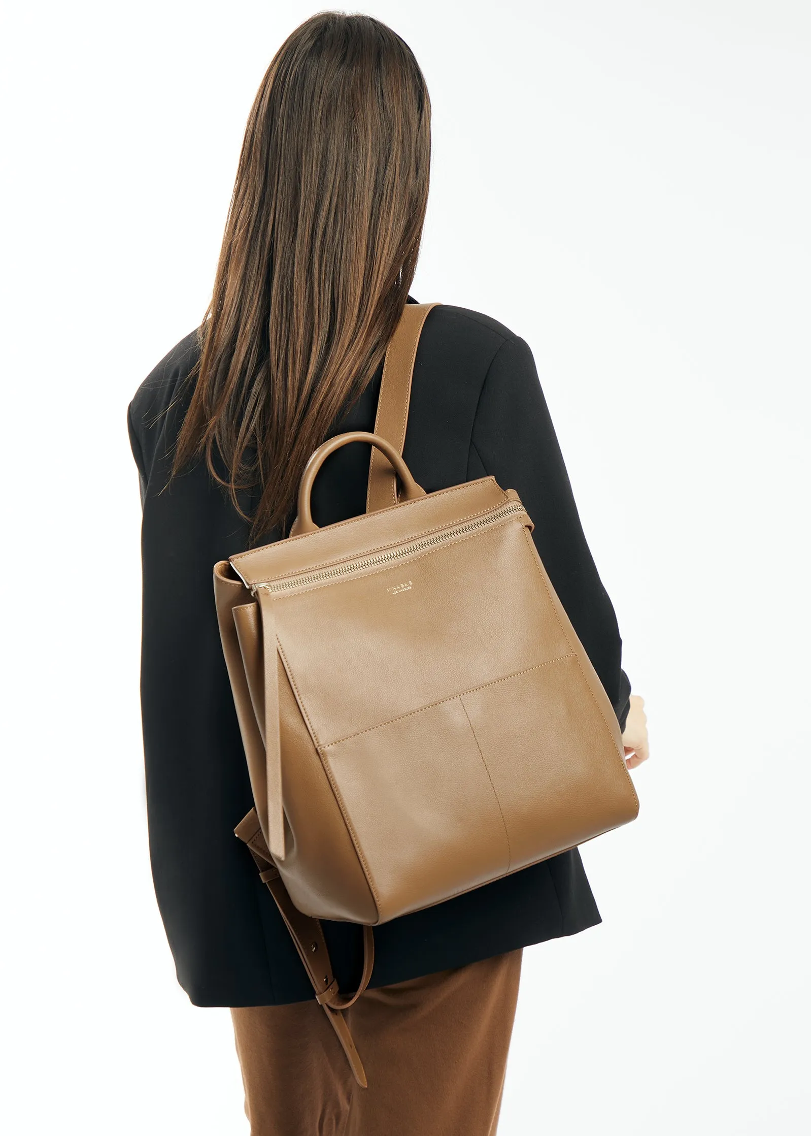 Harper Midi Backpack (Leather)