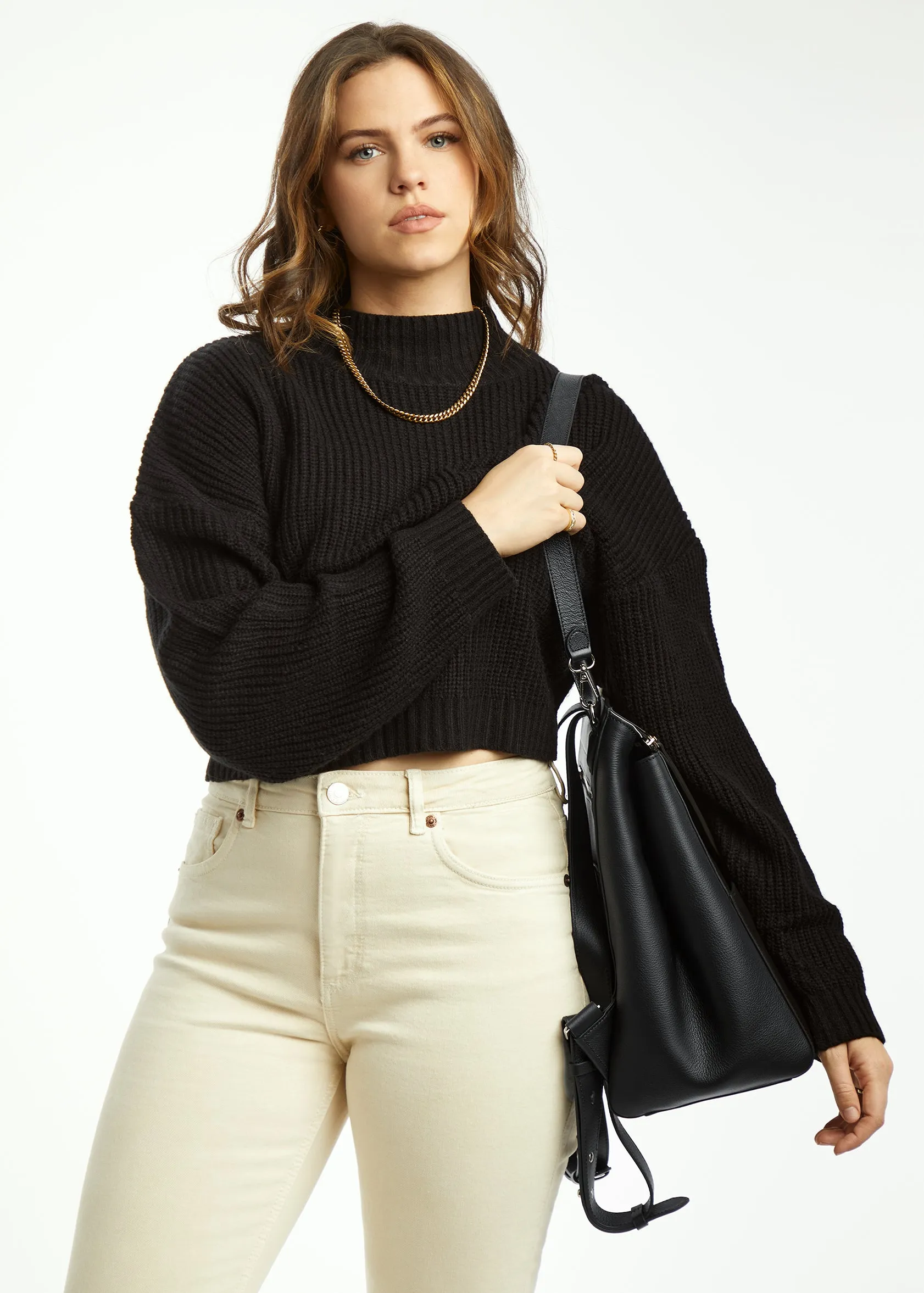 Harper Midi Backpack (Leather)