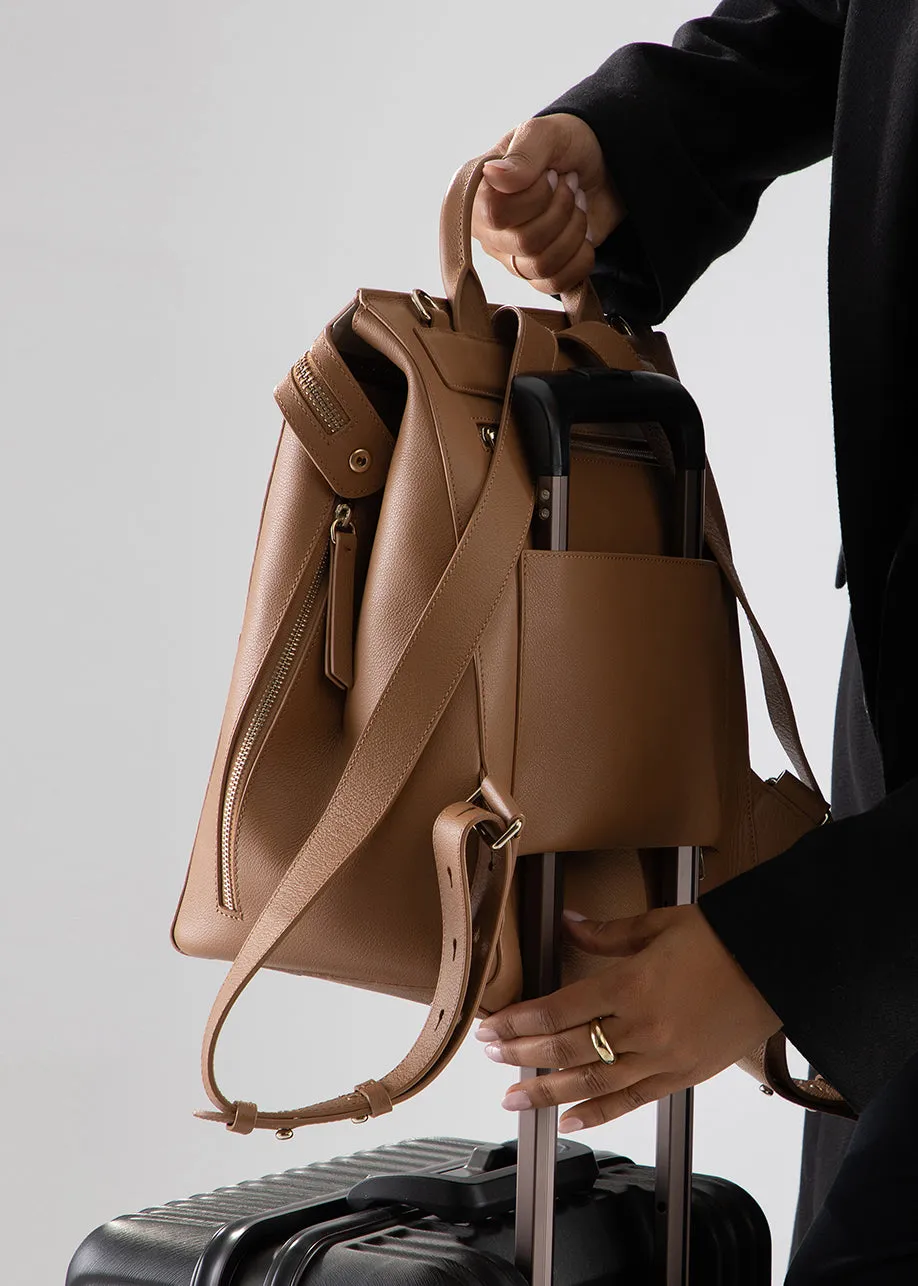 Harper Midi Backpack (Leather)