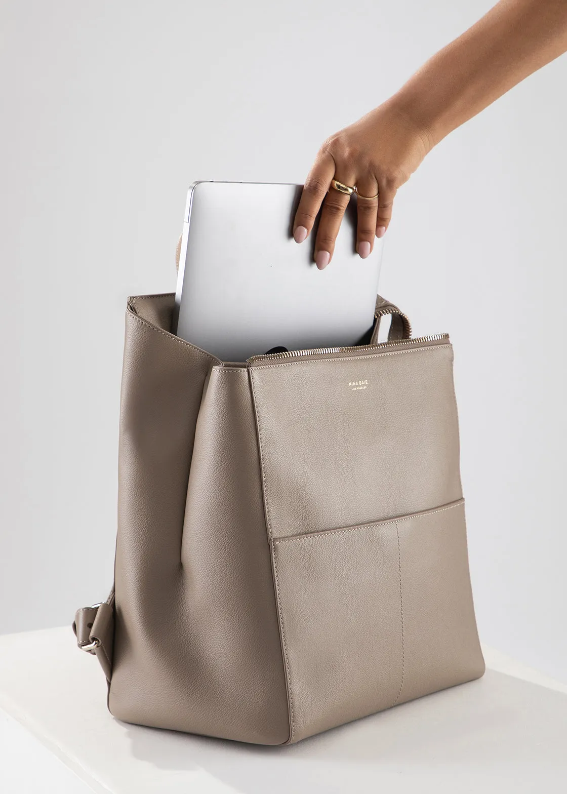 Harper Midi Backpack (Leather)