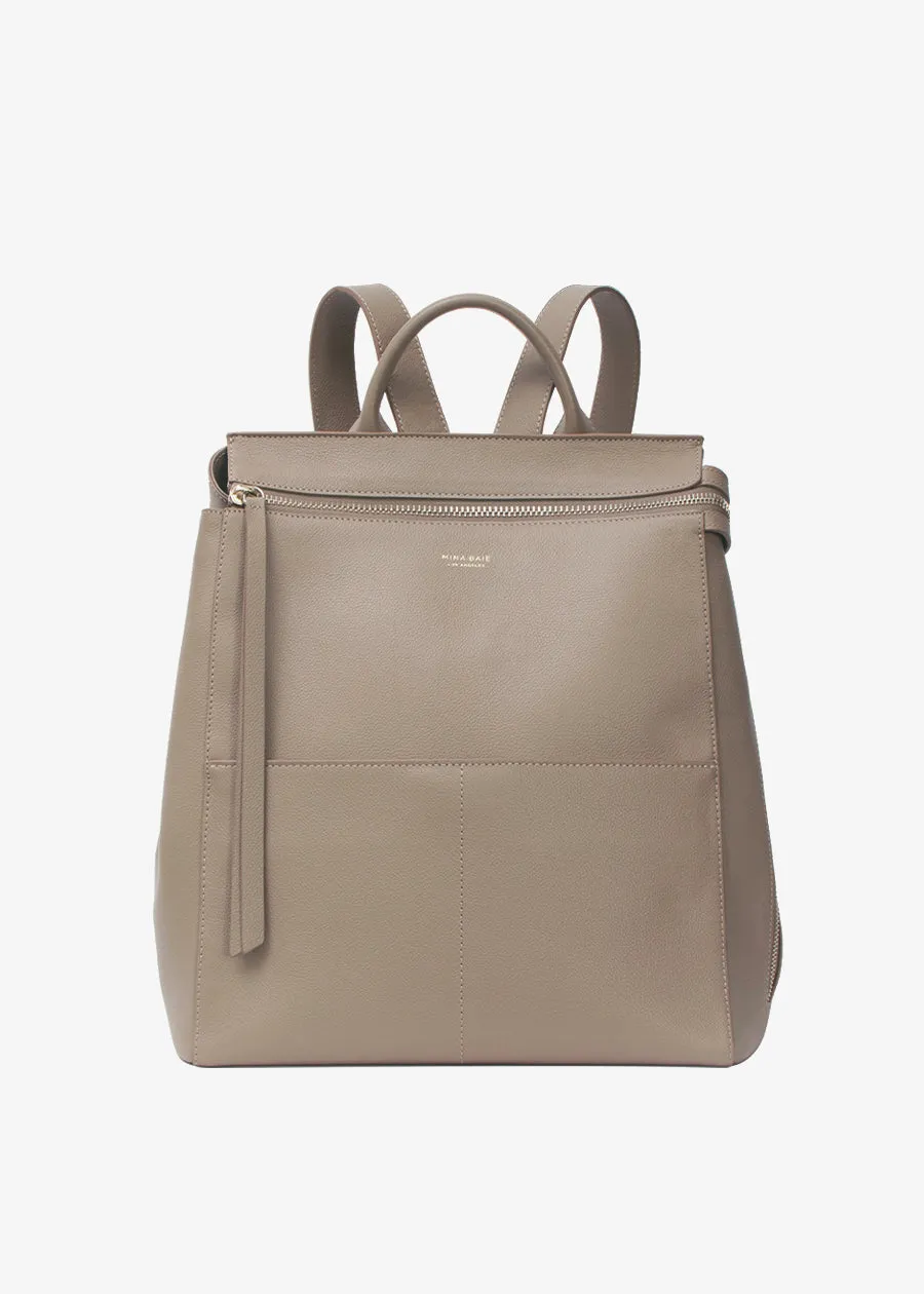 Harper Midi Backpack (Leather)