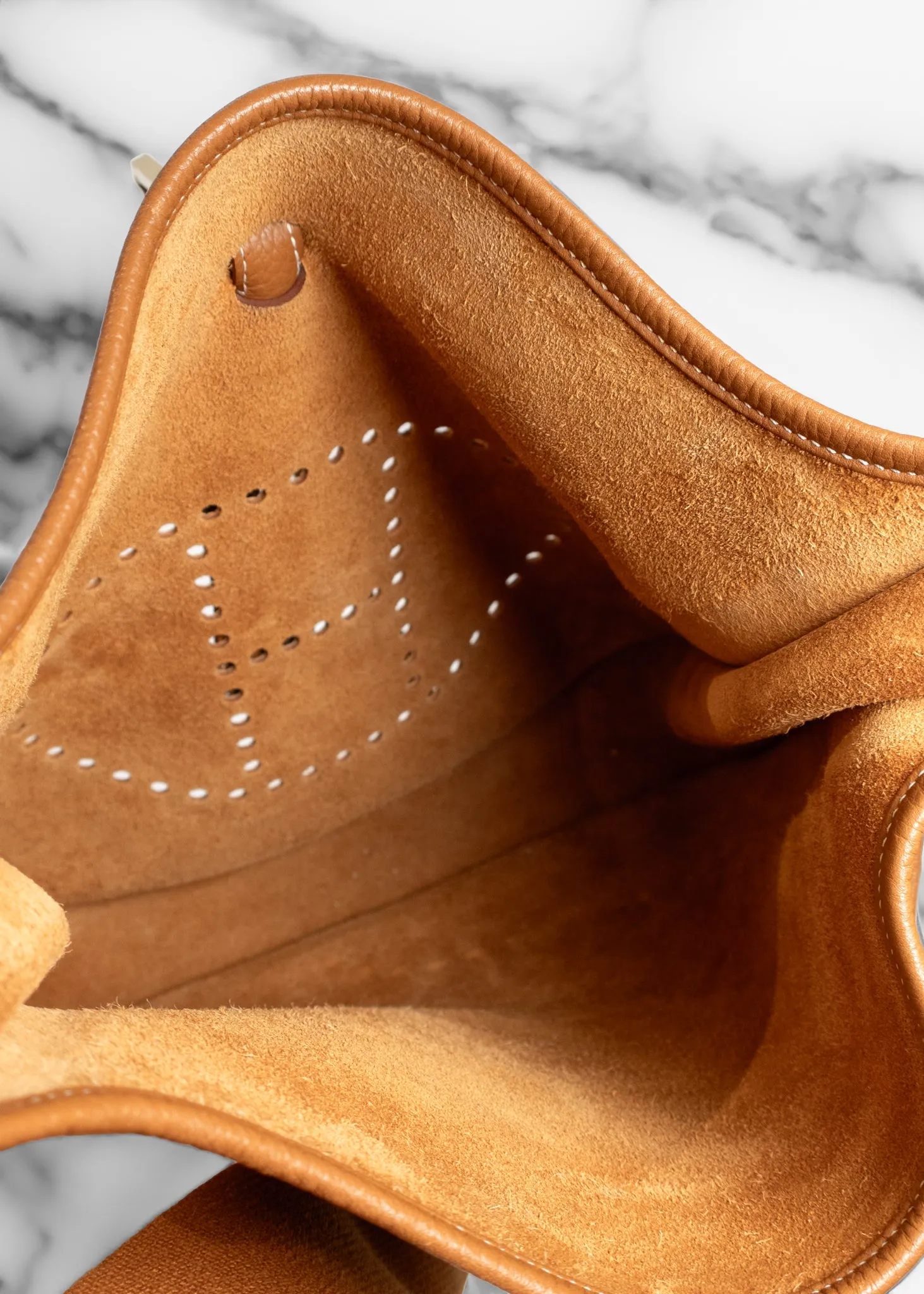 Hermès Vintage Clemence Evelyne Shoulder Bag