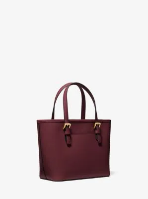 Jet Set Travel Extra-Small Saffiano Leather Top-Zip Tote Bag