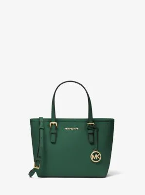 Jet Set Travel Extra-Small Saffiano Leather Top-Zip Tote Bag