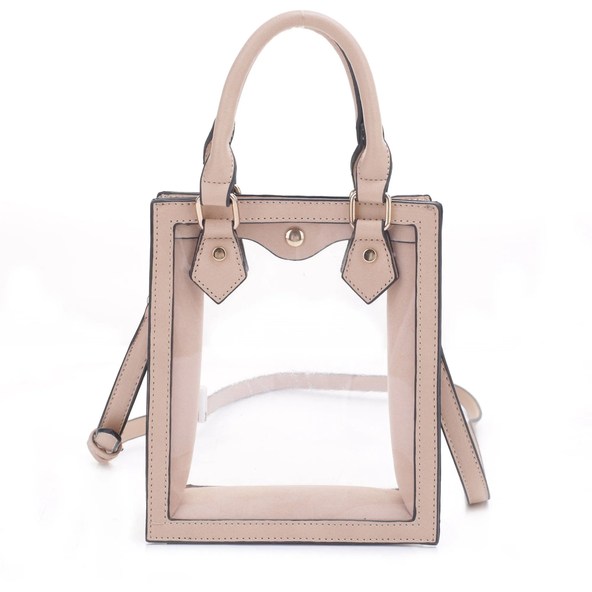 KS25734CL Elina Square Clear Crossbody Bag