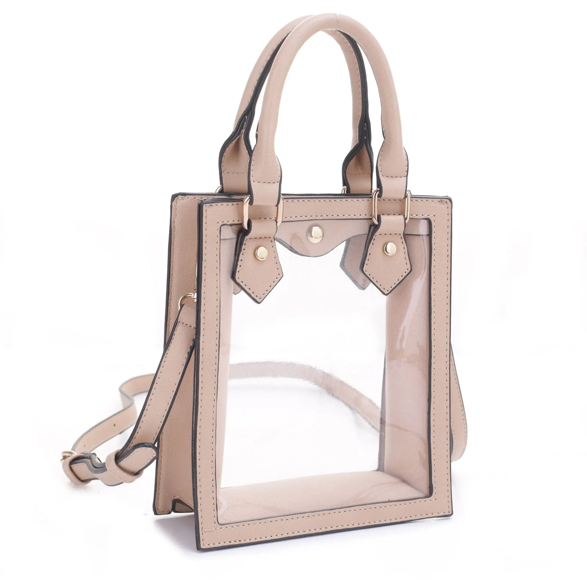 KS25734CL Elina Square Clear Crossbody Bag