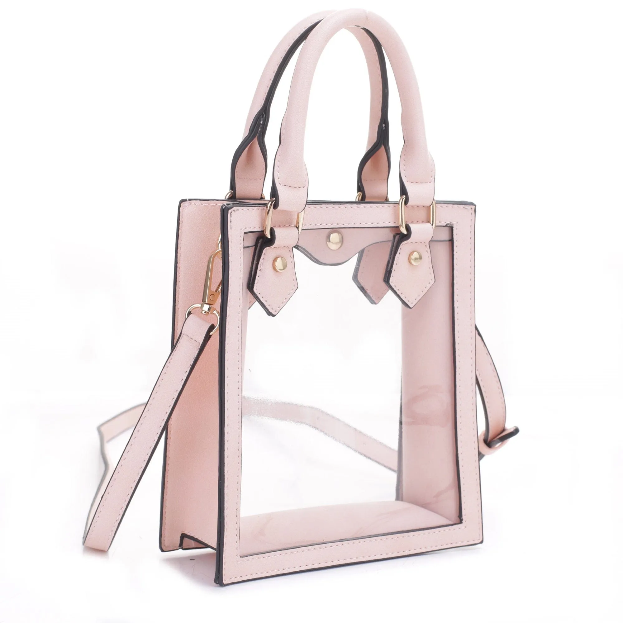 KS25734CL Elina Square Clear Crossbody Bag