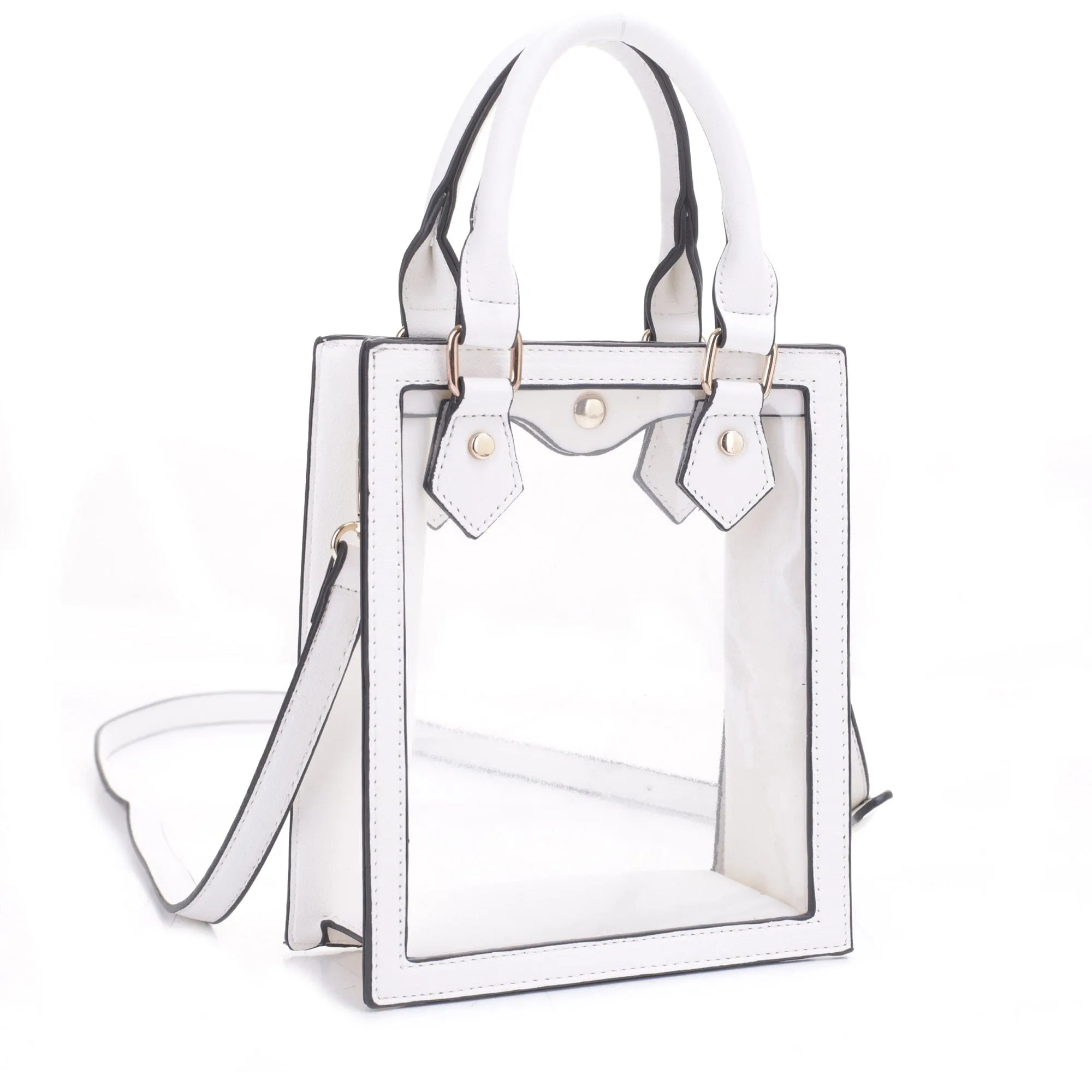 KS25734CL Elina Square Clear Crossbody Bag