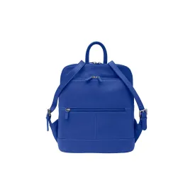 Leather Backpack in Cobalt