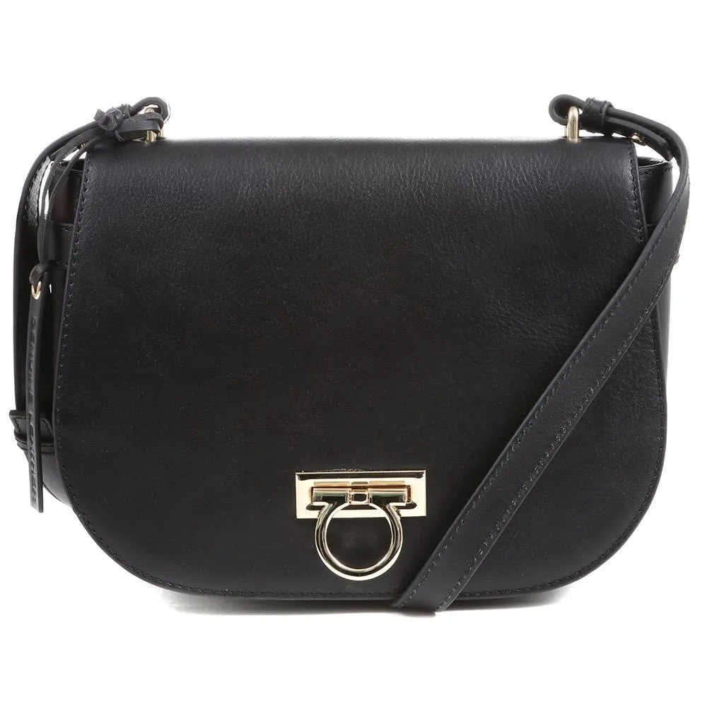 Elegant Leather Saddle Bag - VESPER 323895 | Chic and Stylish Crossbody Purse