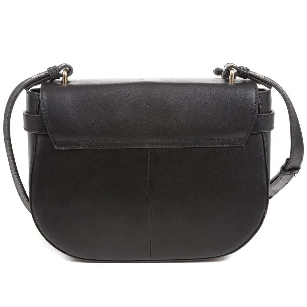 Elegant Leather Saddle Bag - VESPER 323895 | Chic and Stylish Crossbody Purse