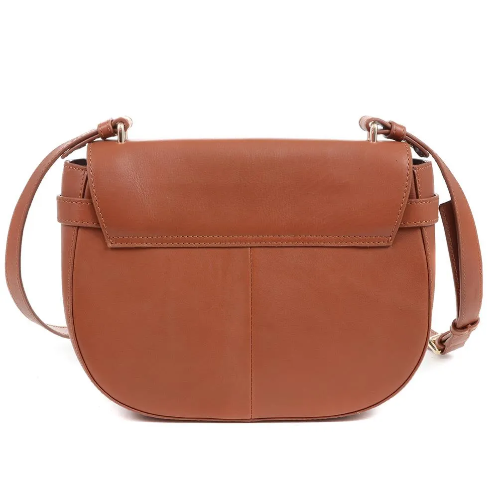 Elegant Leather Saddle Bag - VESPER 323895 | Chic and Stylish Crossbody Purse
