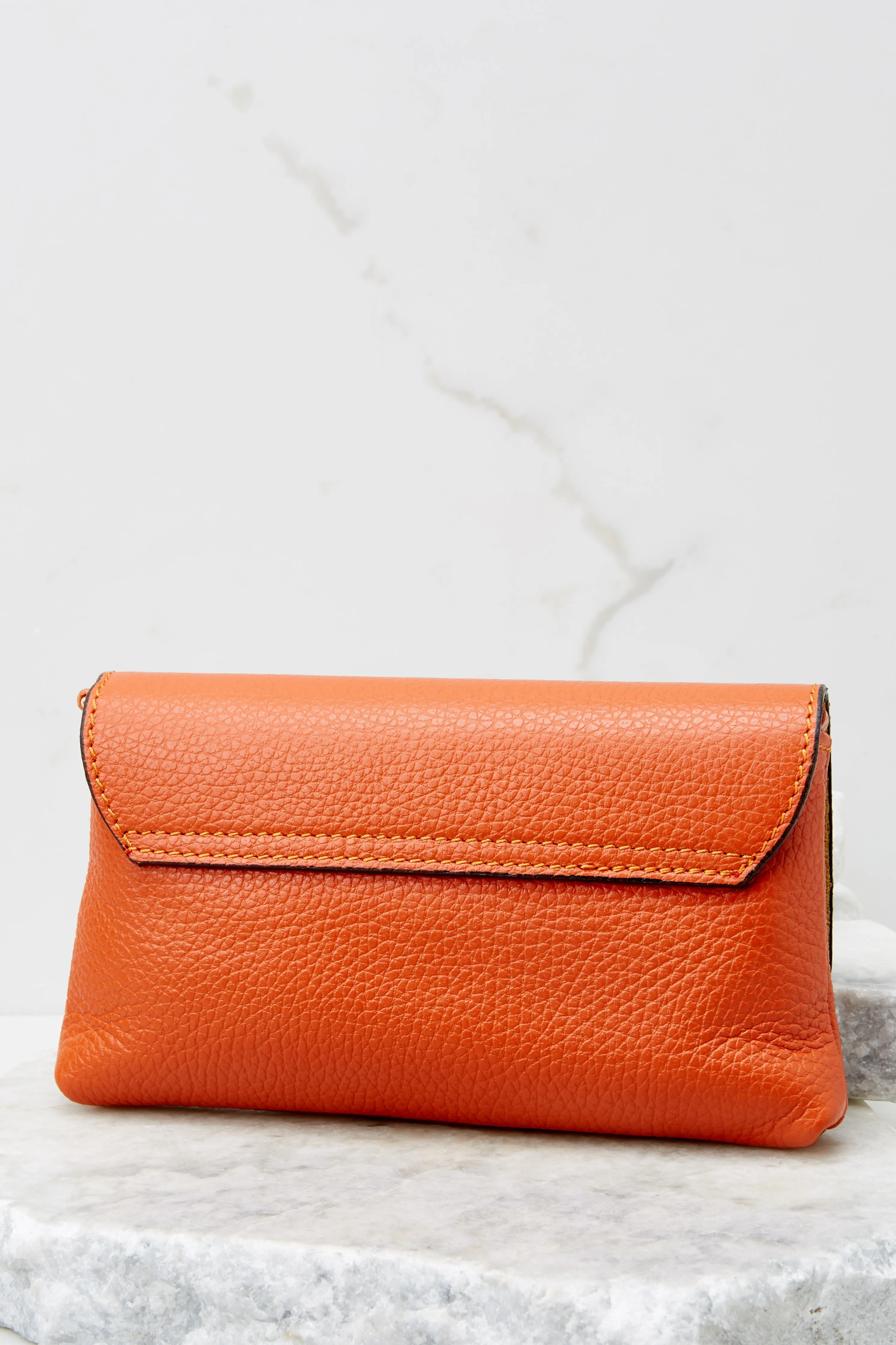 Little Lady Orange Leather Bag