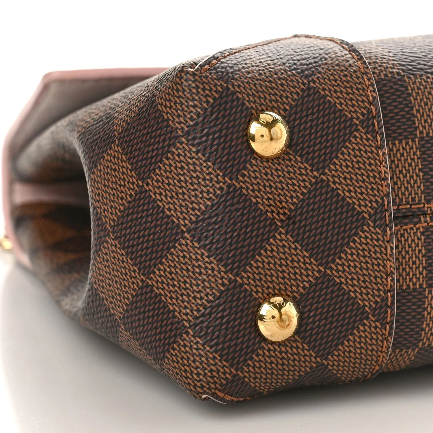 Louis Vuitton Caissa Damier Pink Coated Canvas Clutch Shoulder Bag