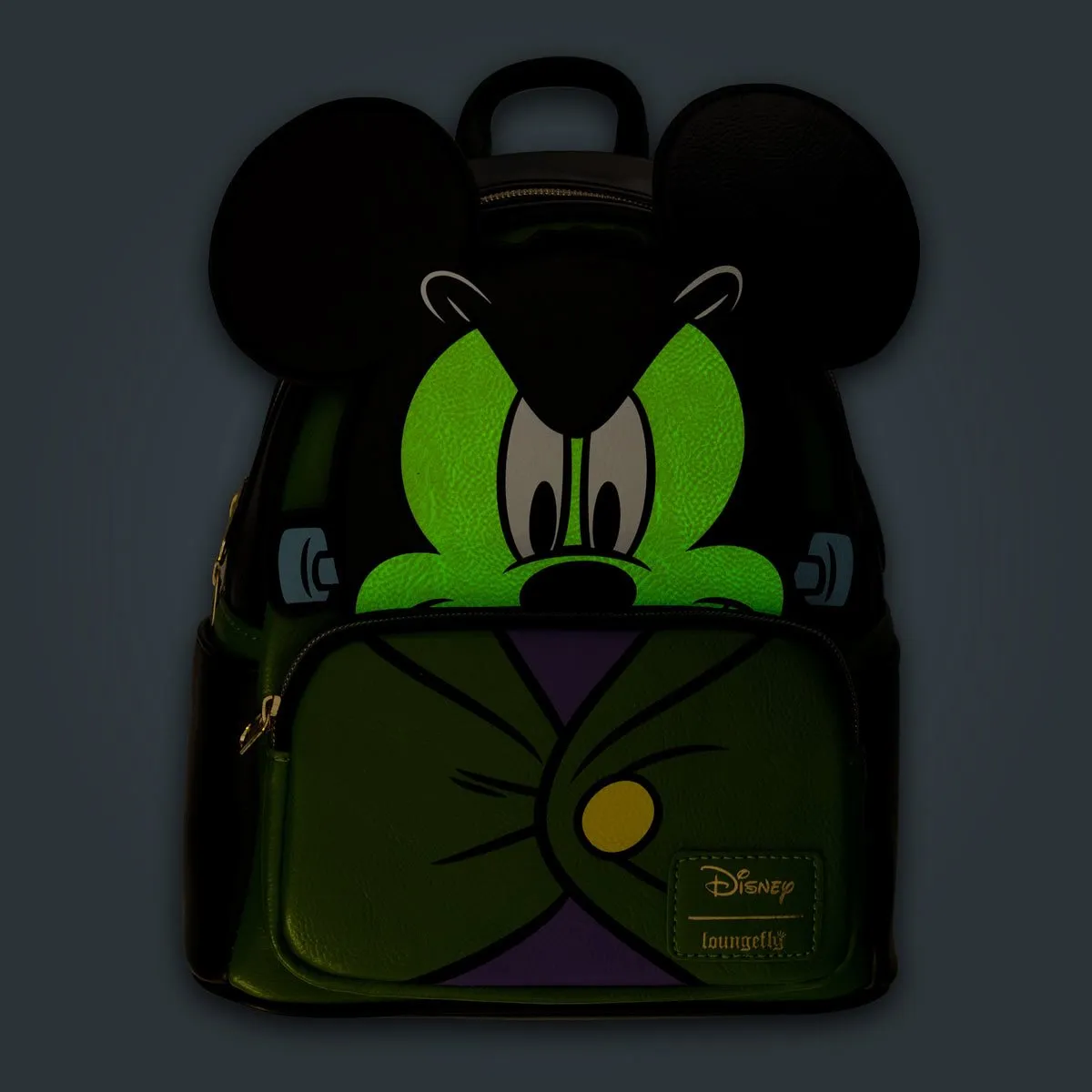 Loungefly Mickey Mouse Frankenstein Cosplay Mini-Backpack (GITD) - Entertainment Earth Exc.